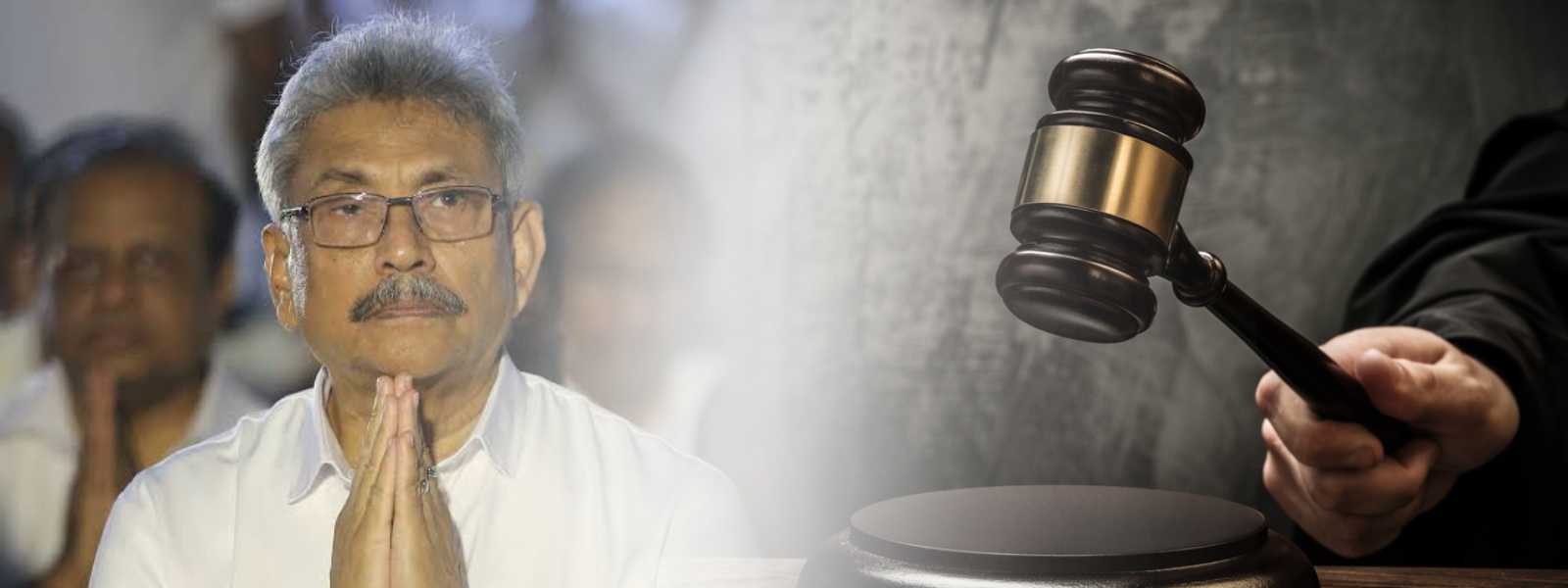 ගෝඨාභය රාජපක්ෂ ගොනු කළ මෝසමේ දින ගැටළුවක්